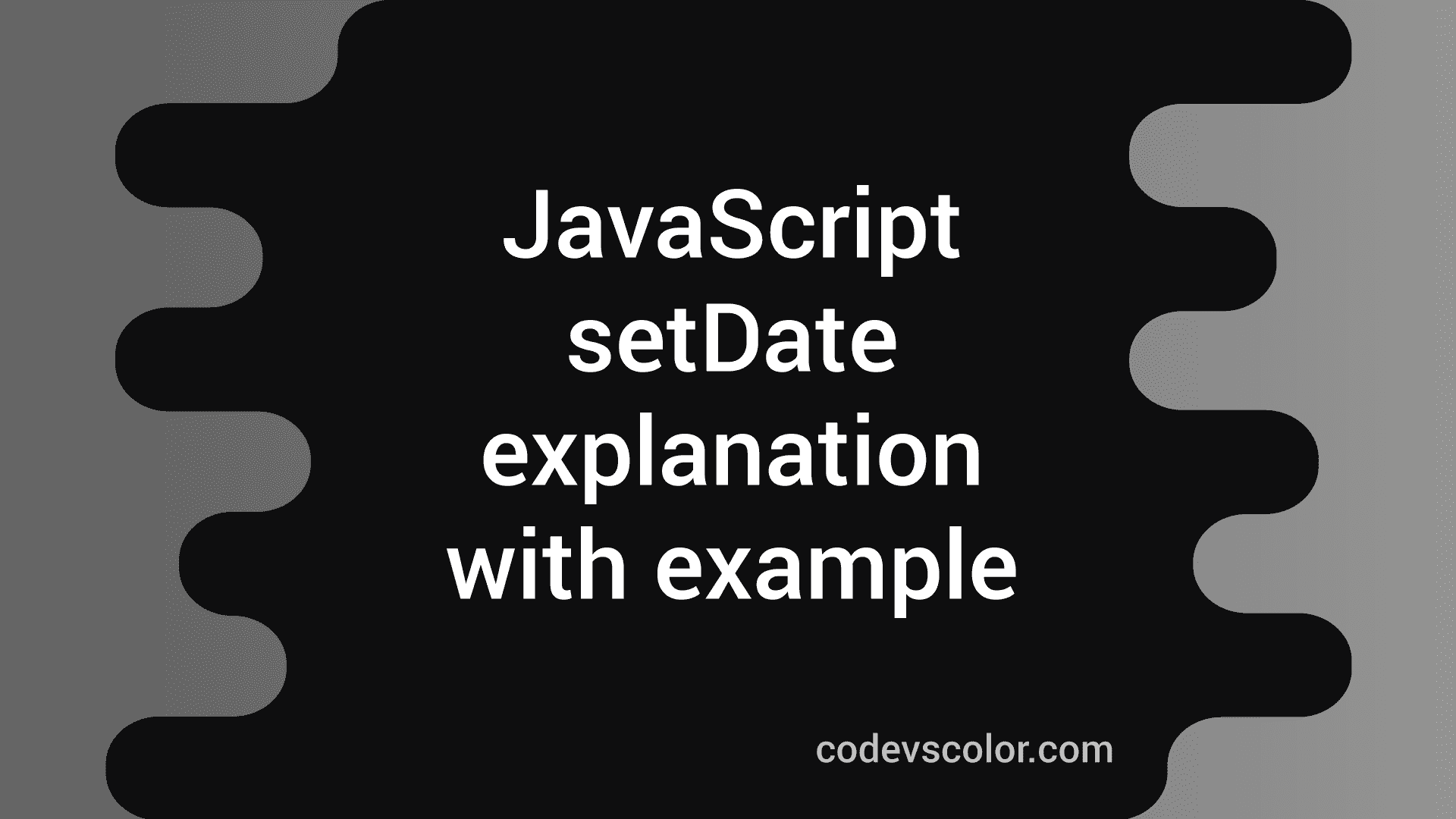 setdate javascript