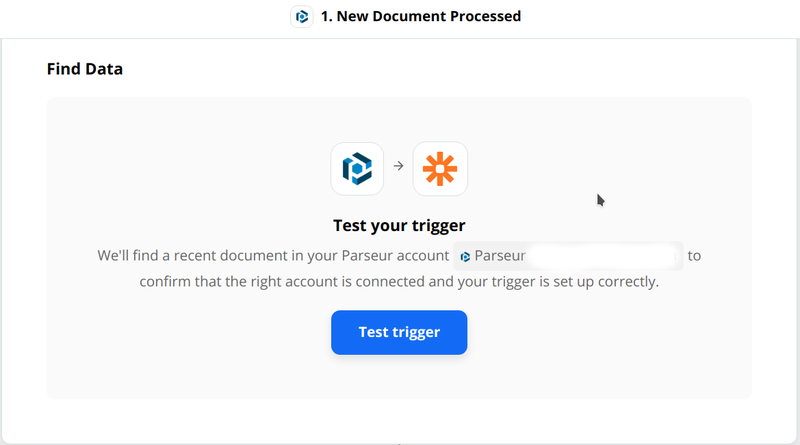 Zapier will test your trigger