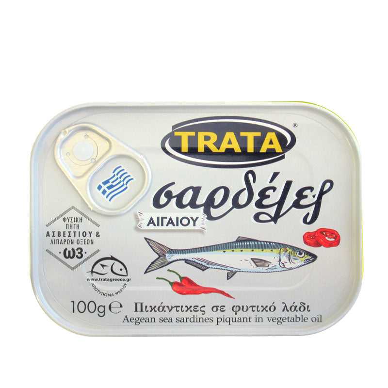 Greek-Grocery-Greek-Products-Sardines-piquant-in-vegetable-oil-100g-Trata