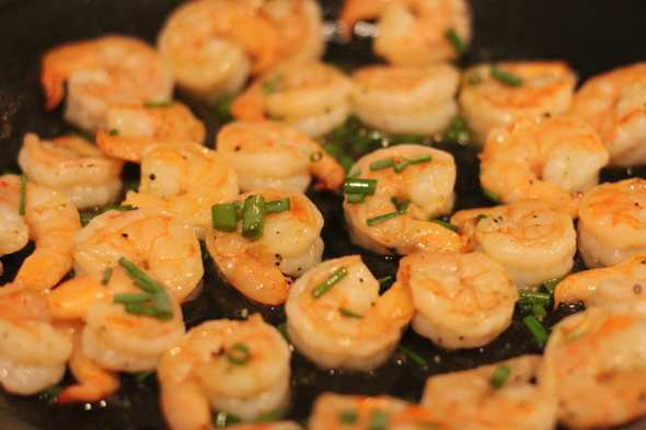 cooked shrimp