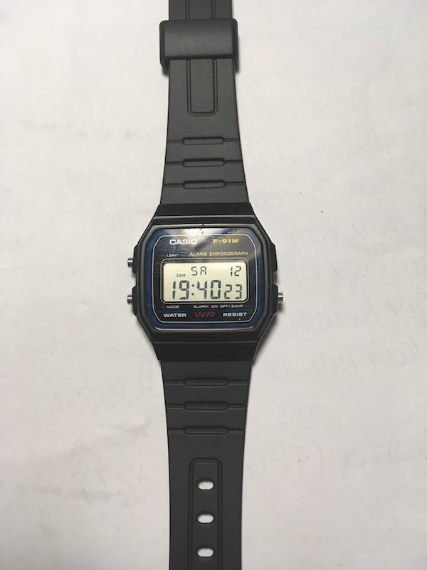 turn off alarm casio f91w