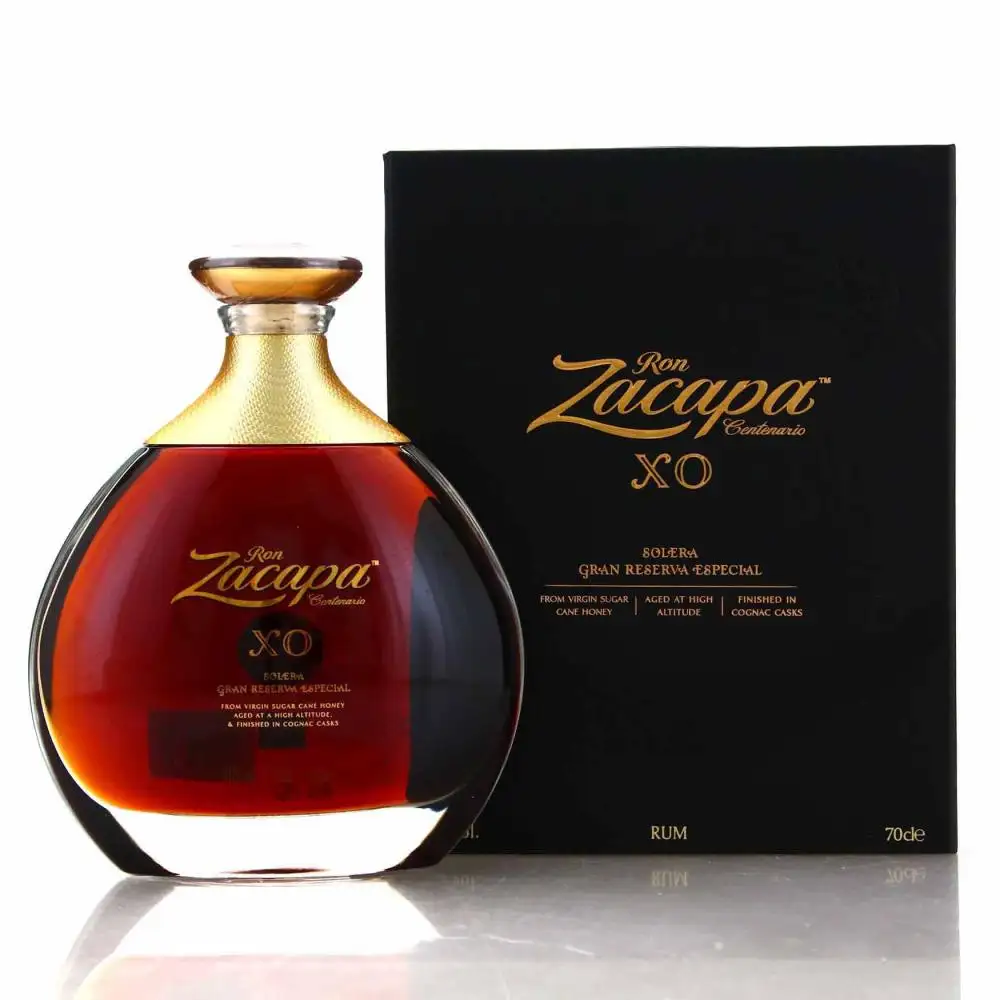 Image of the front of the bottle of the rum Ron Zacapa Centenario XO Solera (3. Edition)