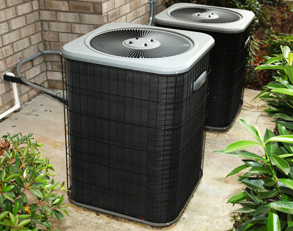 Photo of two exterior AC units