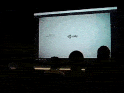 Animation of Unity logo