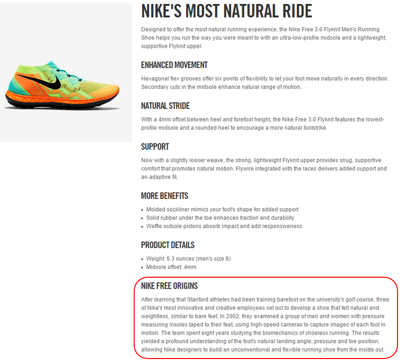  Nike product story