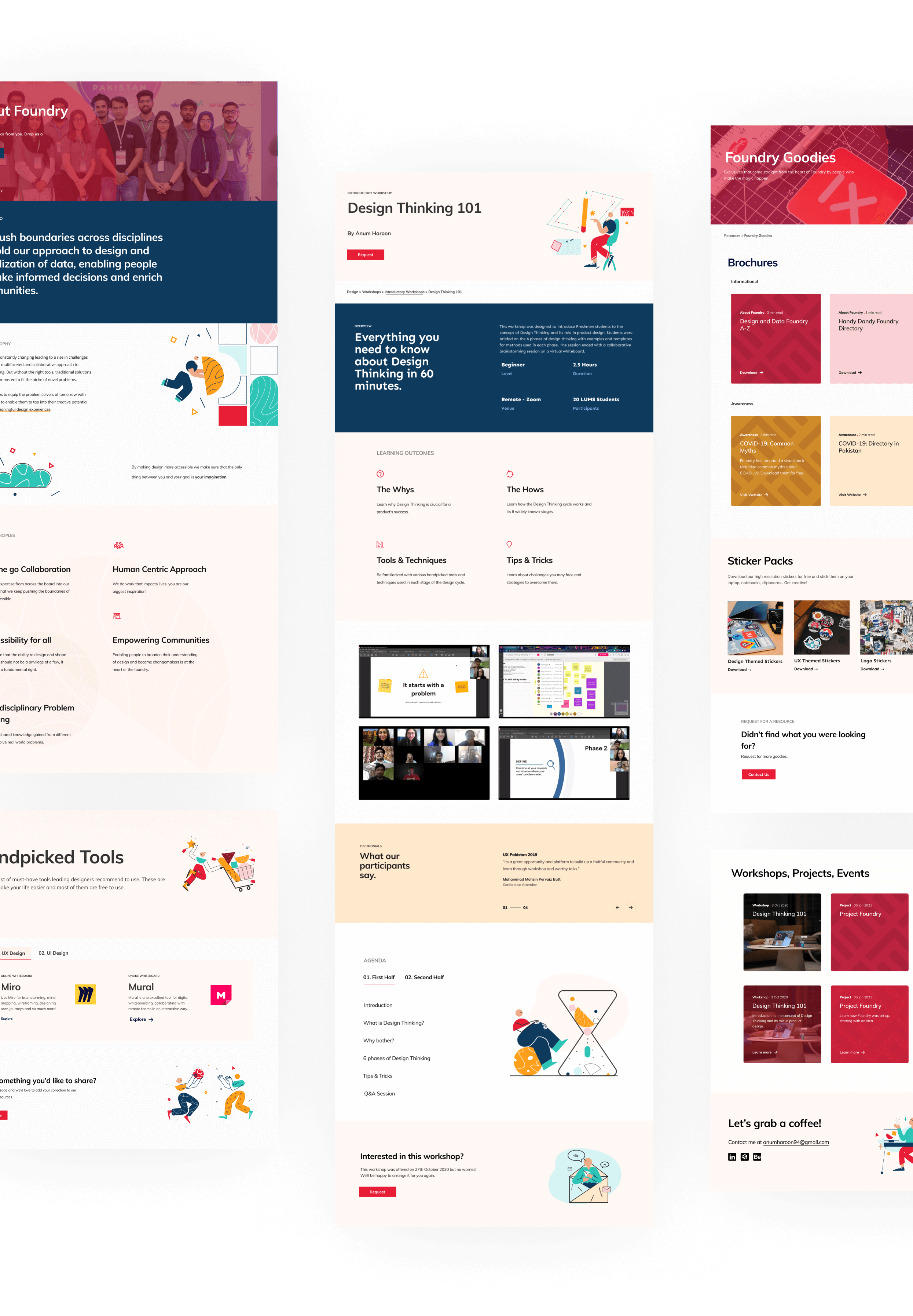 Foundry UI Design Screens
