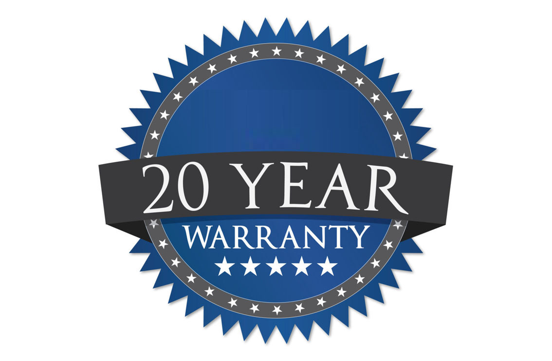 20 Year Warranty