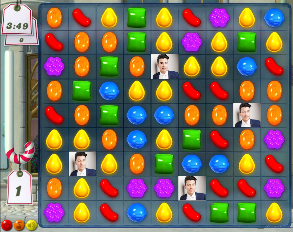 Create candy crush game images and edit photos online