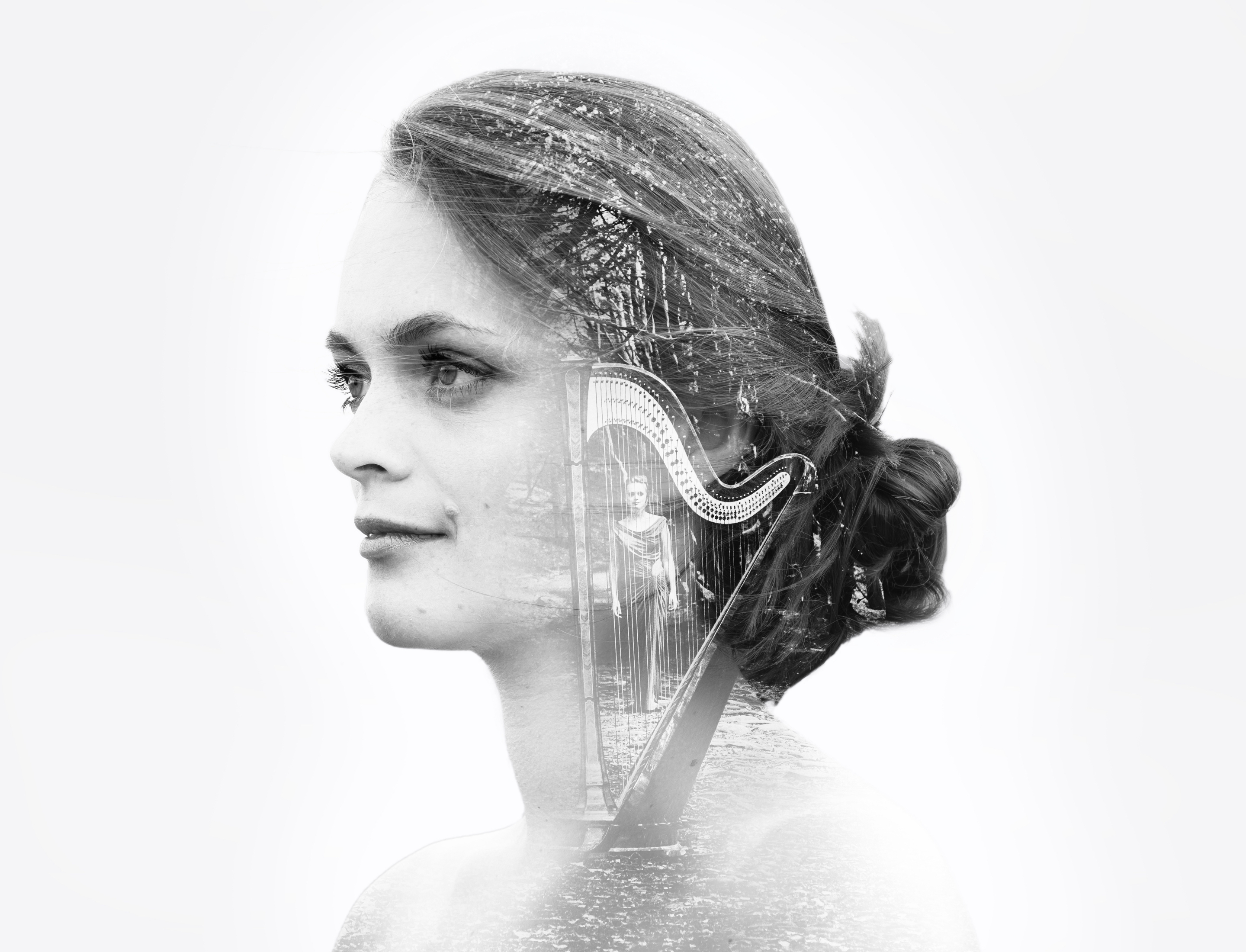 Photography for award-winning harpist, Lucy Nolan
