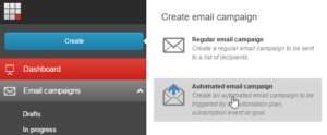 Create an automated email campaign