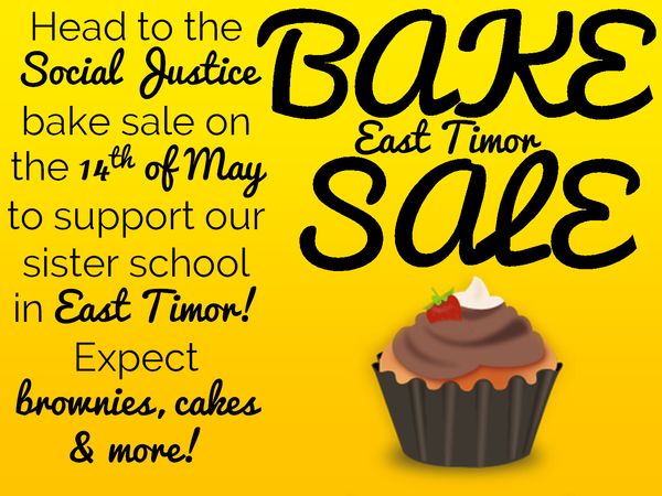 East Timor Bake Sale Yellow Poster