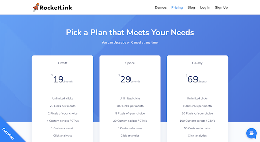 Rocketlink example rocketlink