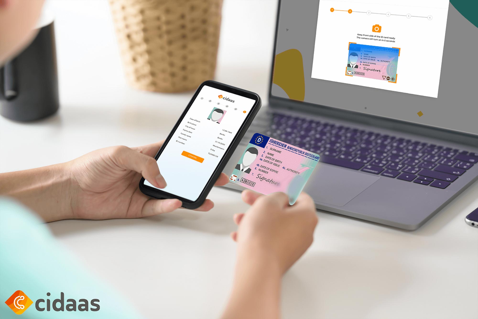 App screenshot for cidaas ID validator 1