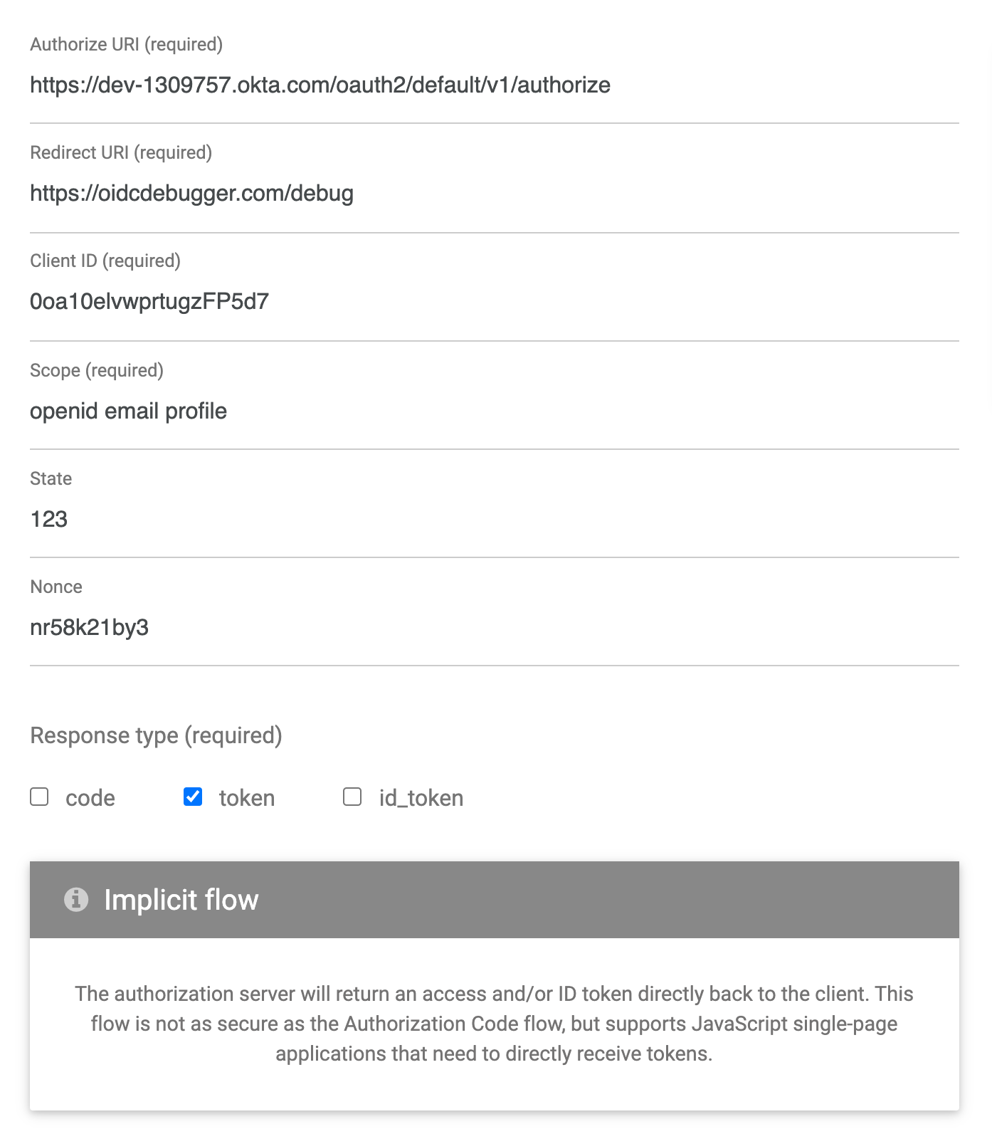 OIDC Debugger