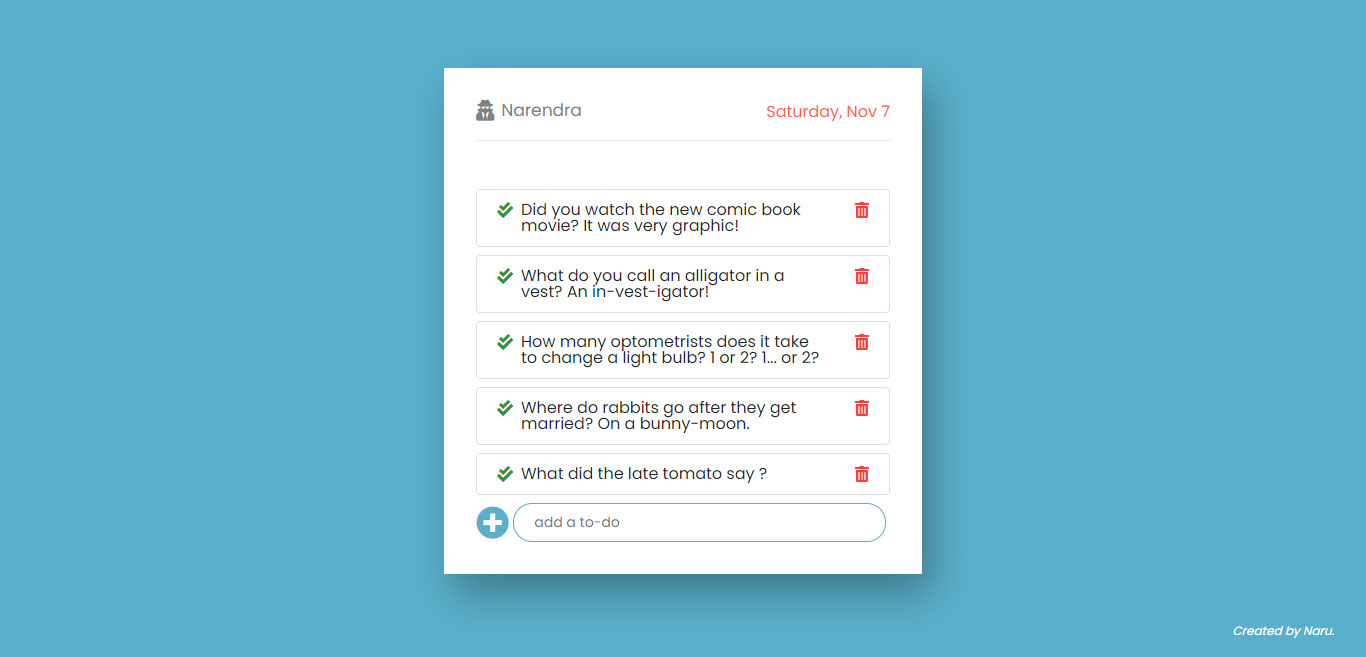 To Do List App