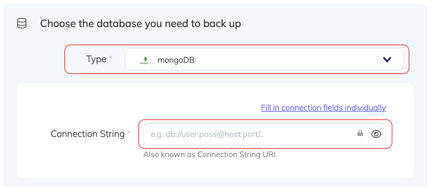 Connect DigitalOcean Managed MongoDB to SimpleBackups Step 3