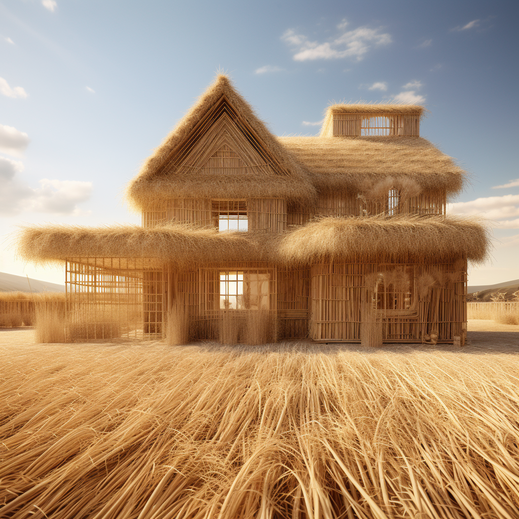 House built from straw