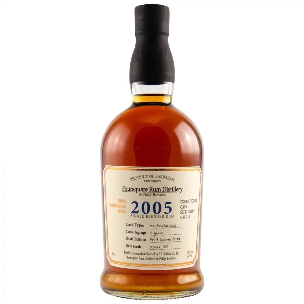 Image of the front of the bottle of the rum Exceptional Cask Selection VI 2005