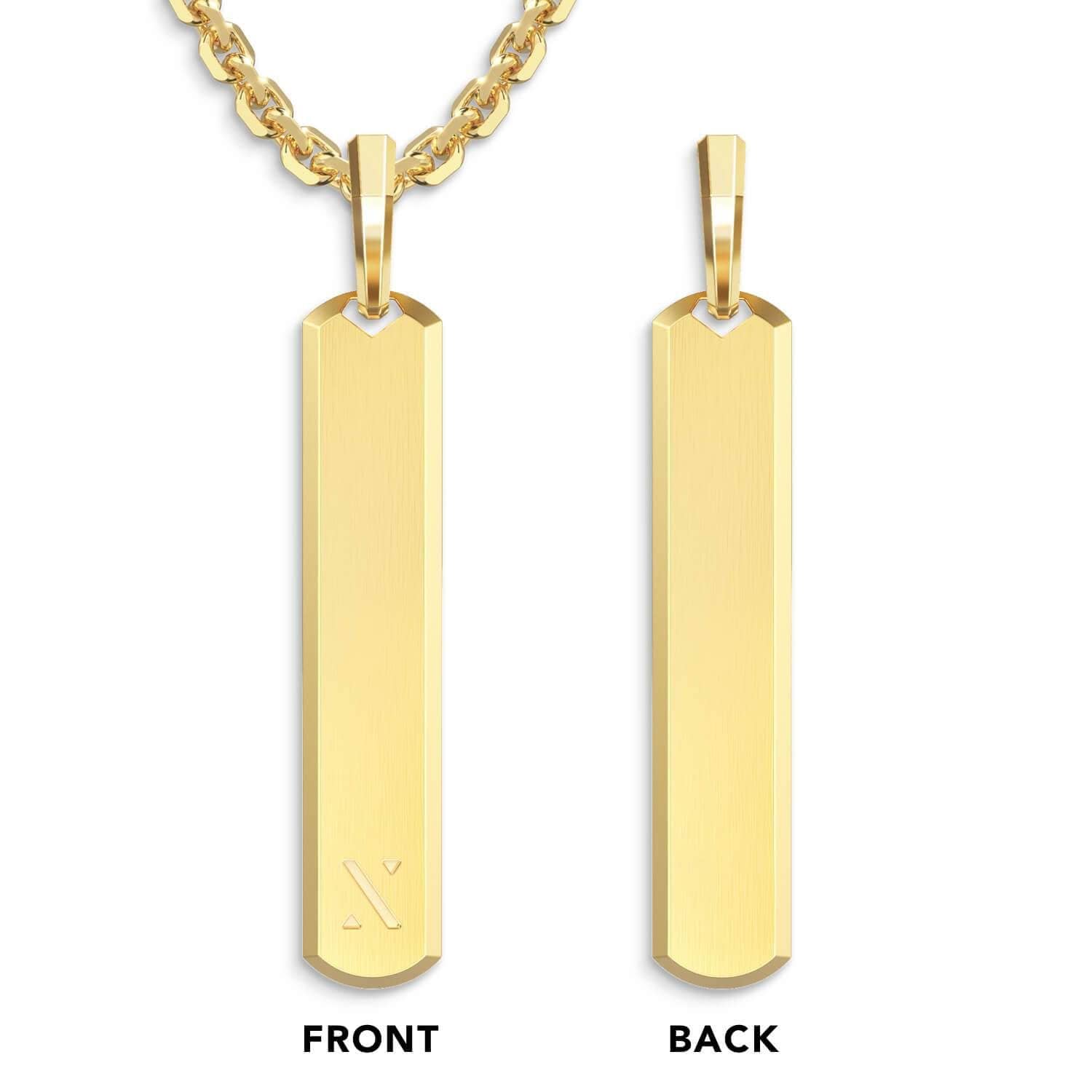 The Skyline Pendant Men's Chain + Pendant Gold JAXXON