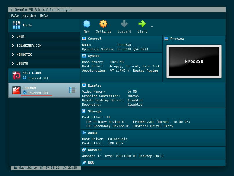 Virtual Machine for installation Created Virtual Machine for installation Created