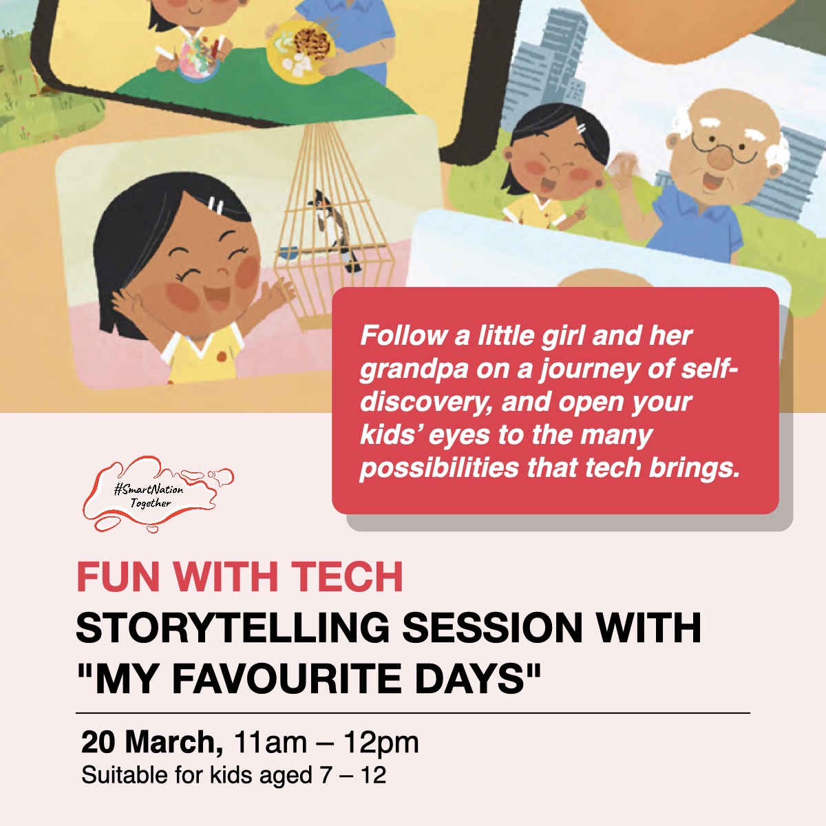 Kids Tech Storytelling Session in March 