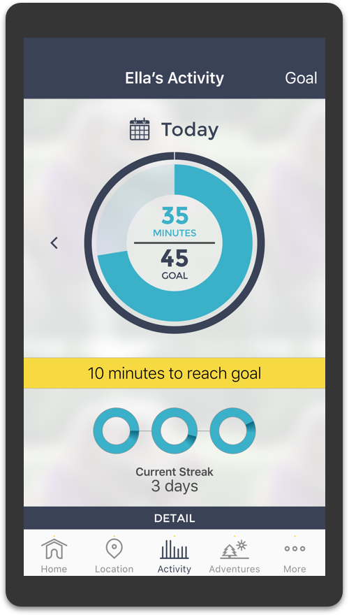 App activity screen