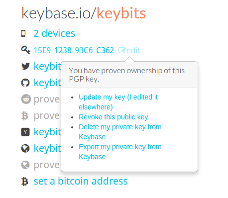 Get Keybase private key