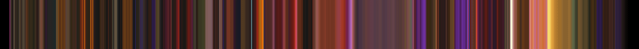 A barcode of colors from the vid Enter the Void