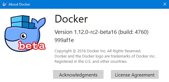 Docker for Windows splash image