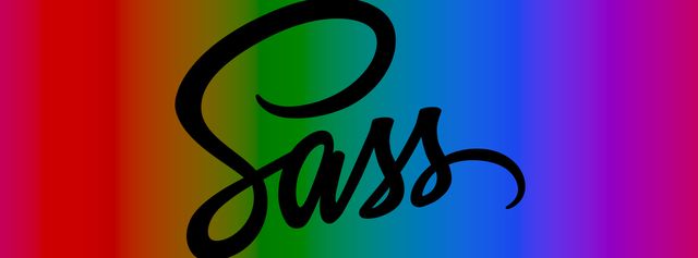 The Sass logo in black,
or a bright oklch gradient.
