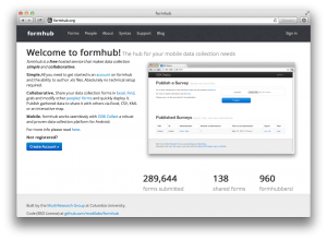 formhub web site