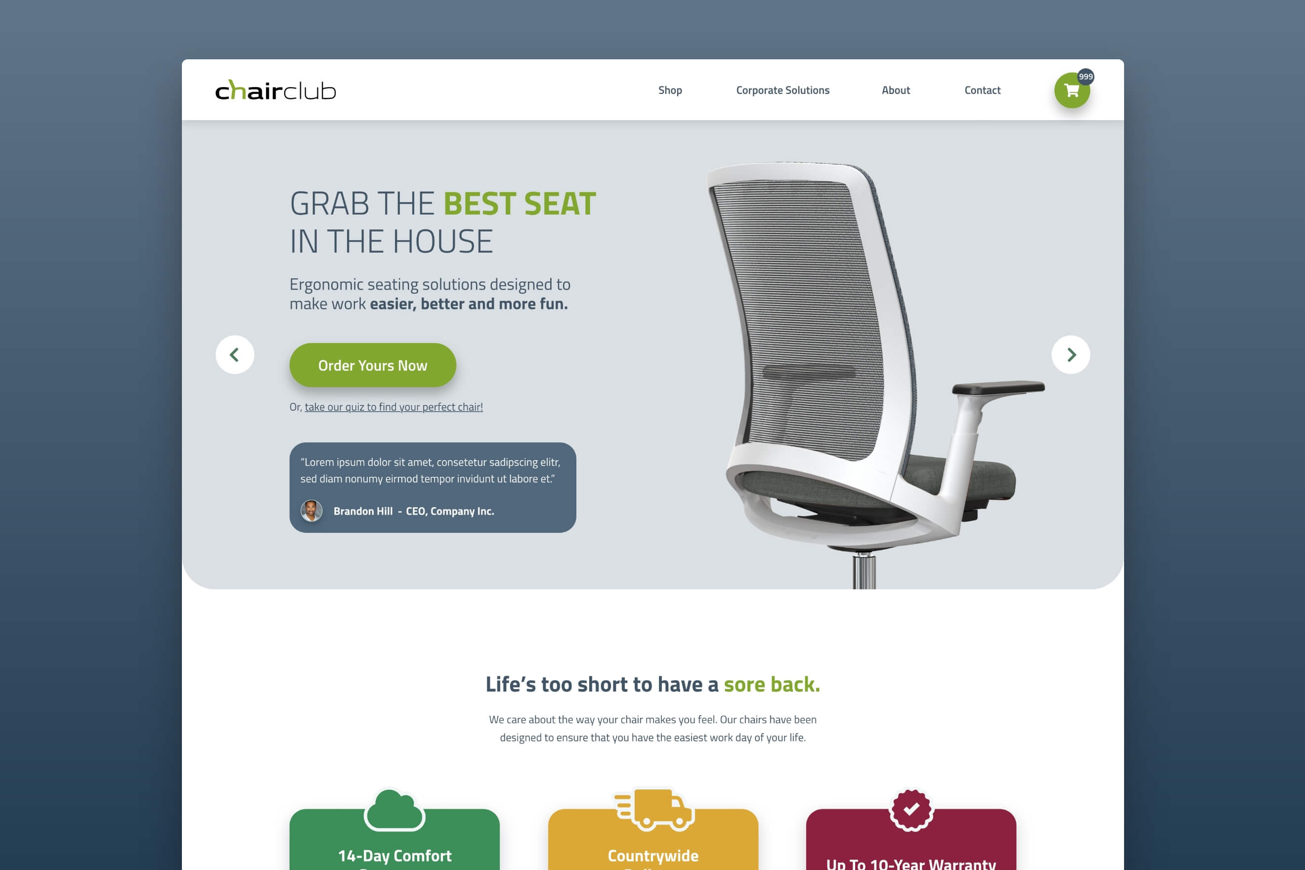 Chairclub Website Redesign featured image