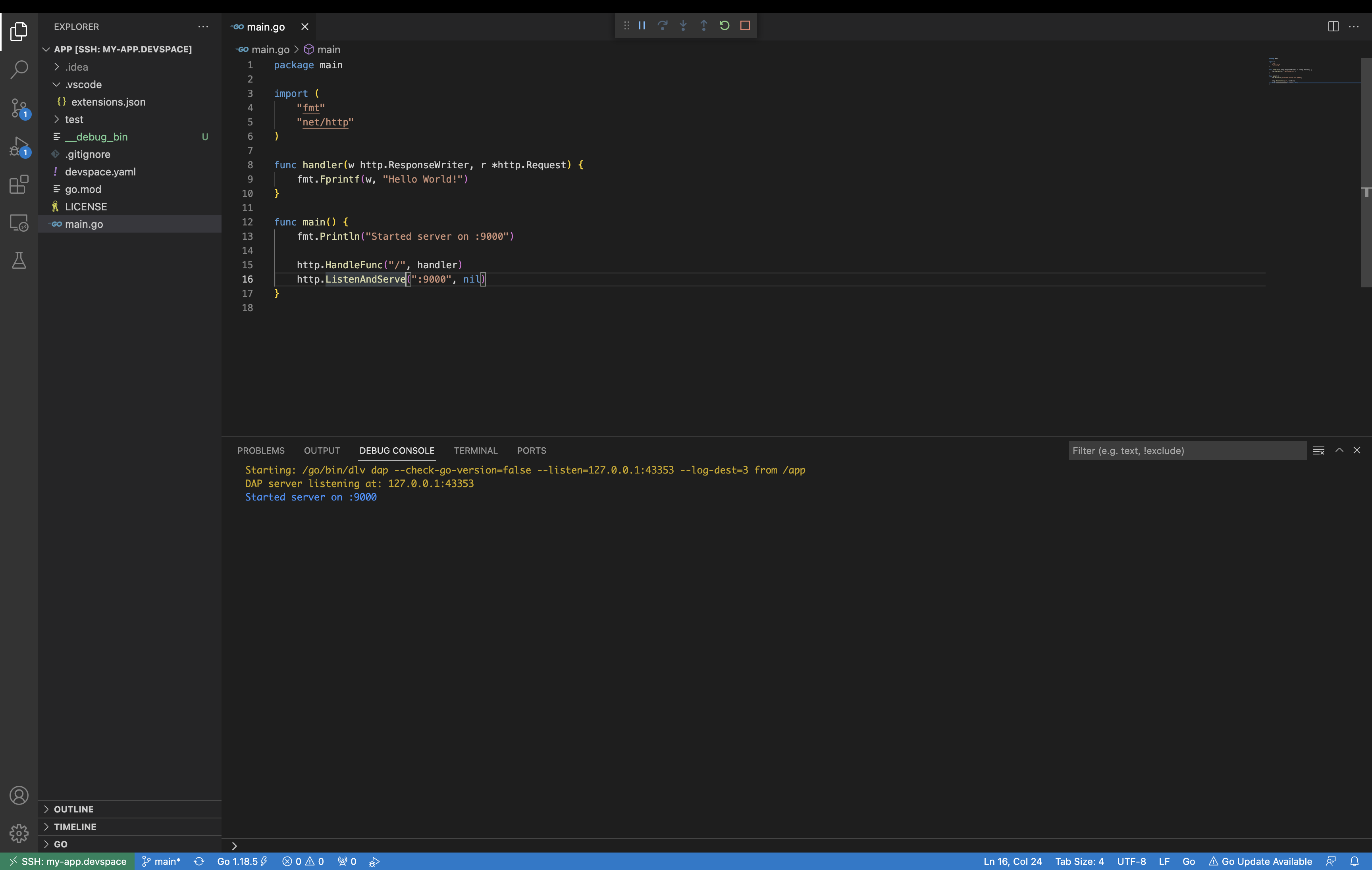 Visual Studio Code | DevSpace | Documentation