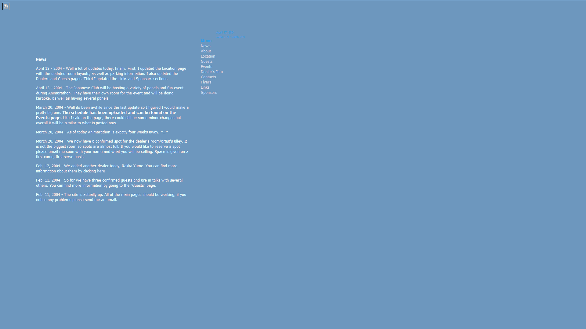 The Animarathon Website.
