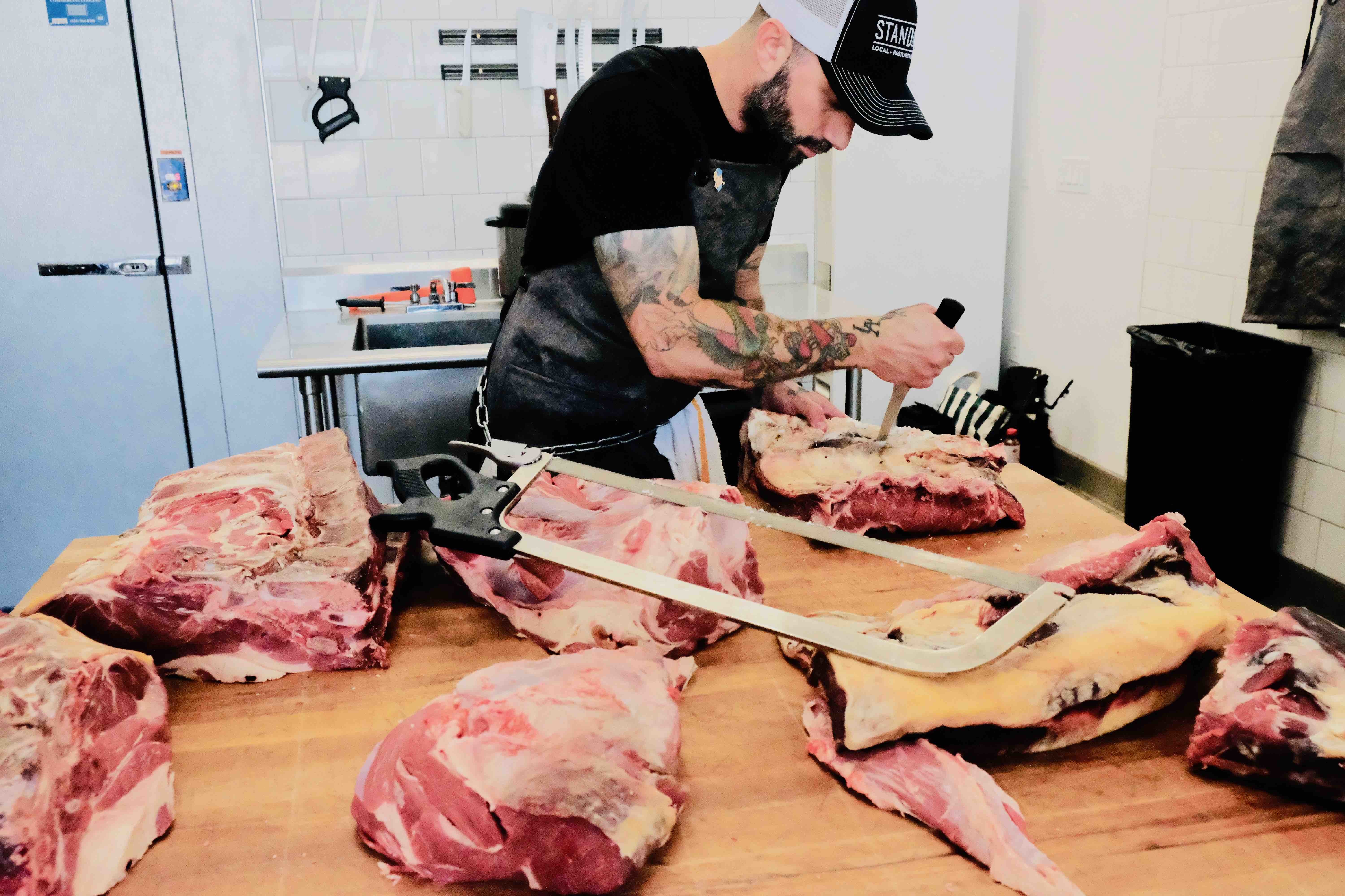 Butcher Jered Working