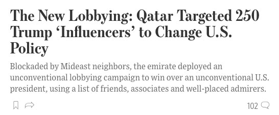 A variation of a story card with a standard headline, but no image