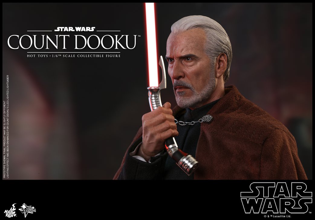 Hot Toys Star Wars: Attack of the Clones MMS496 Count Dooku 1/6th Scale Collectible Figure Hot Toys Star Wars: Attack of the Clones MMS496 Count Dooku 1/6th Scale Collectible Figure
