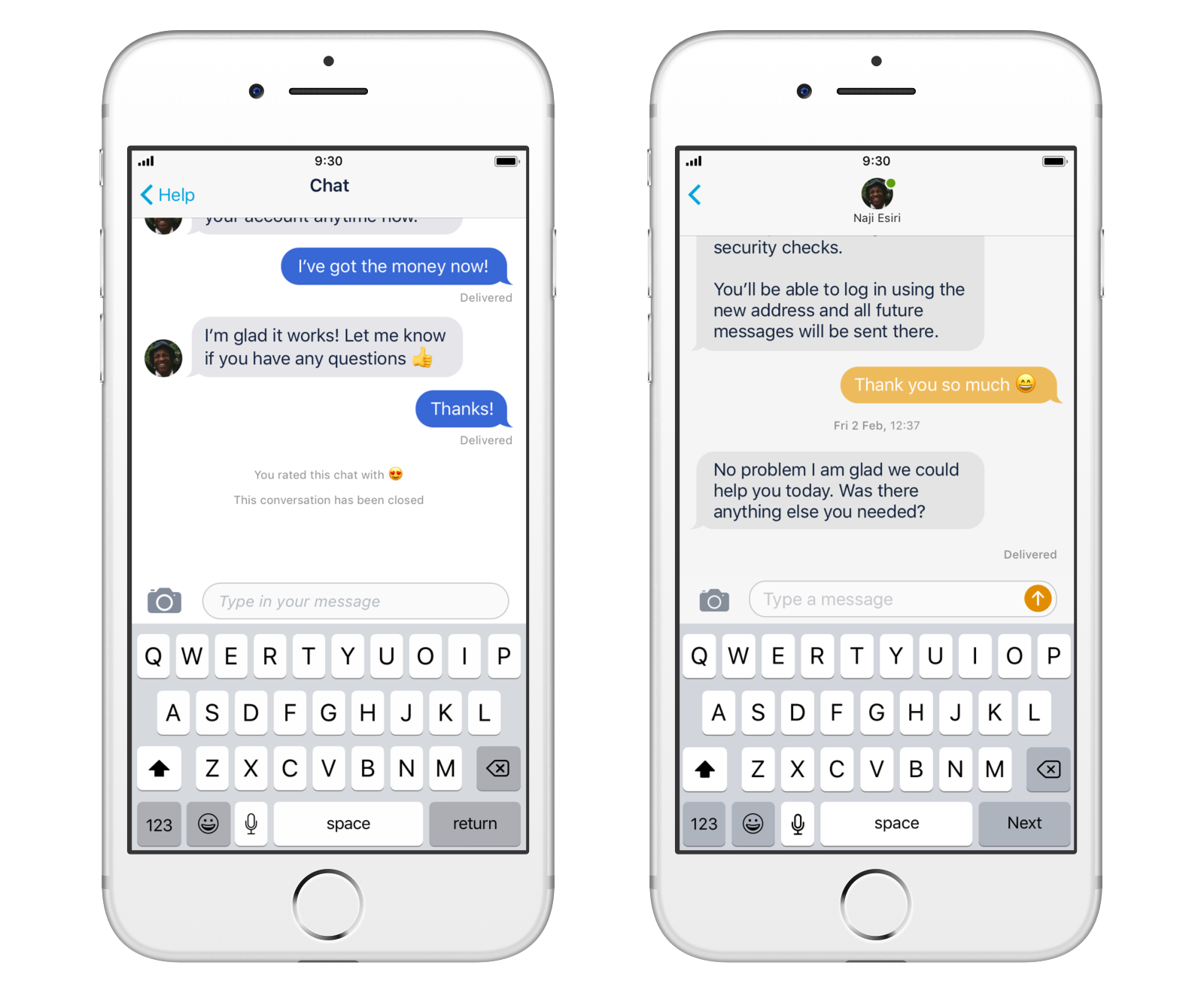 Chat screen
