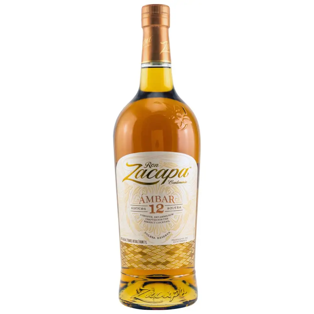 Image of the front of the bottle of the rum Ron Zacapa Solera Centenario Ambar