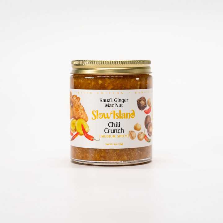 Slow Island | Kauaʻi Ginger Mac Nut Chili Crunch