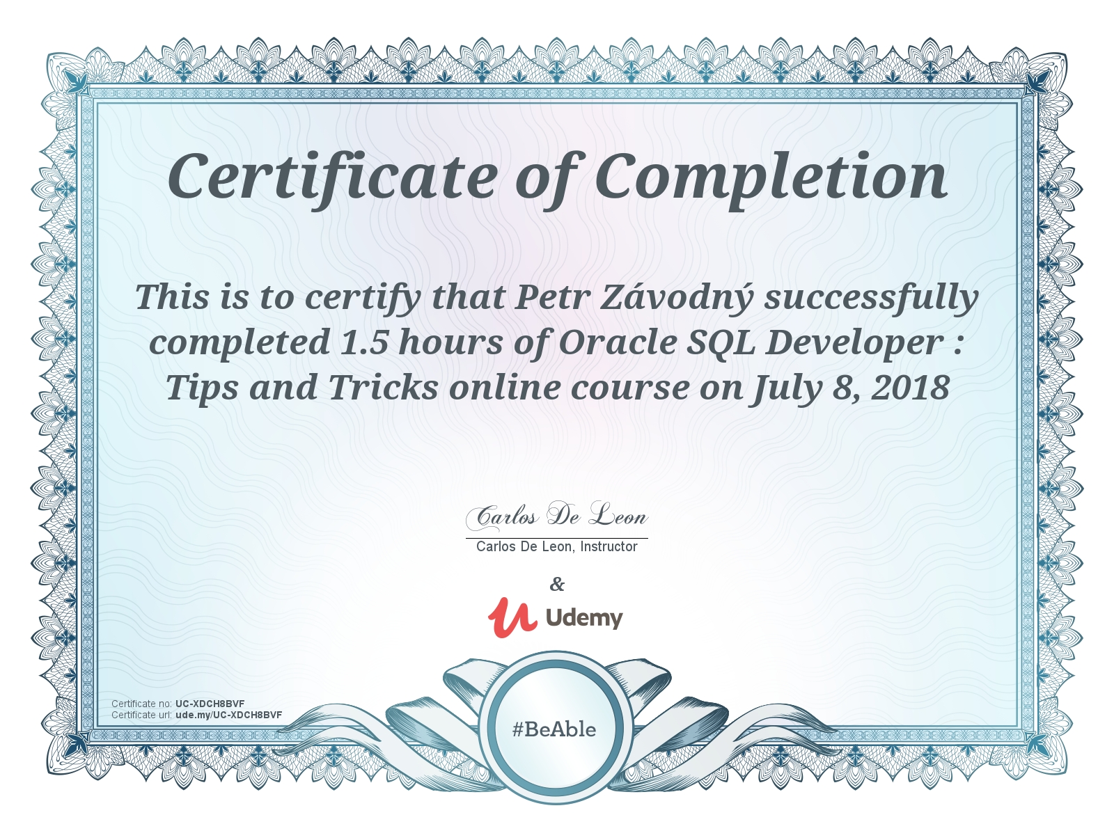 certificate SQL Oracle developer: Tips and Tricks