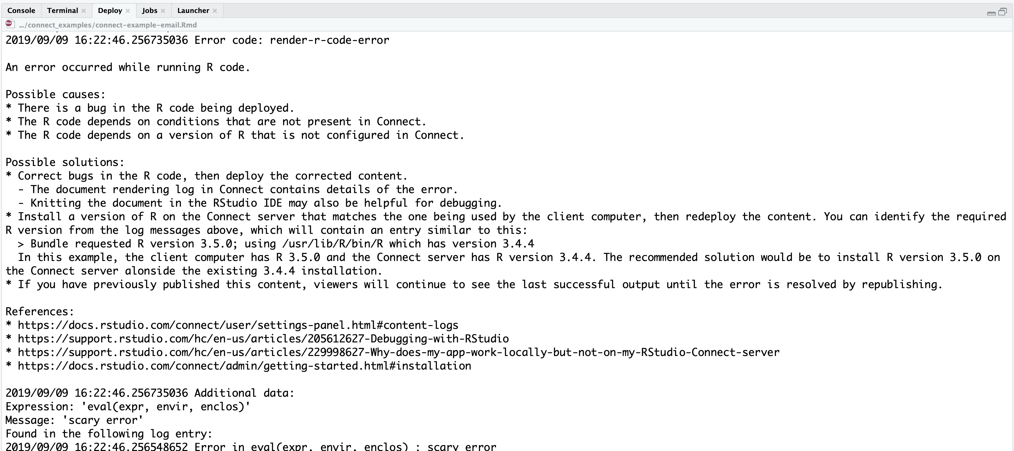 Better Error Logs
