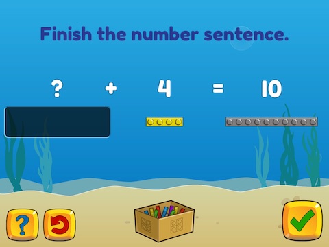 Make 10 by adding brix (friends of ten) Math Game