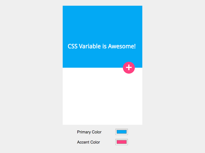 CSS Variable / Custom Property Demo