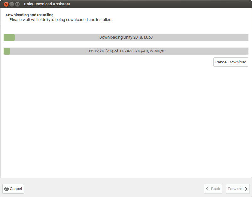 Proses Download Unity