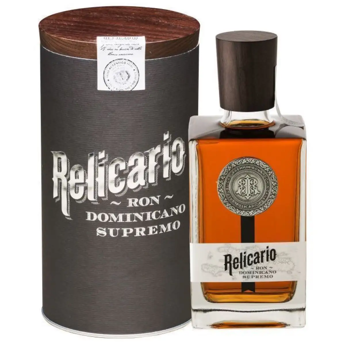 Image of the front of the bottle of the rum Relicario Supremo
