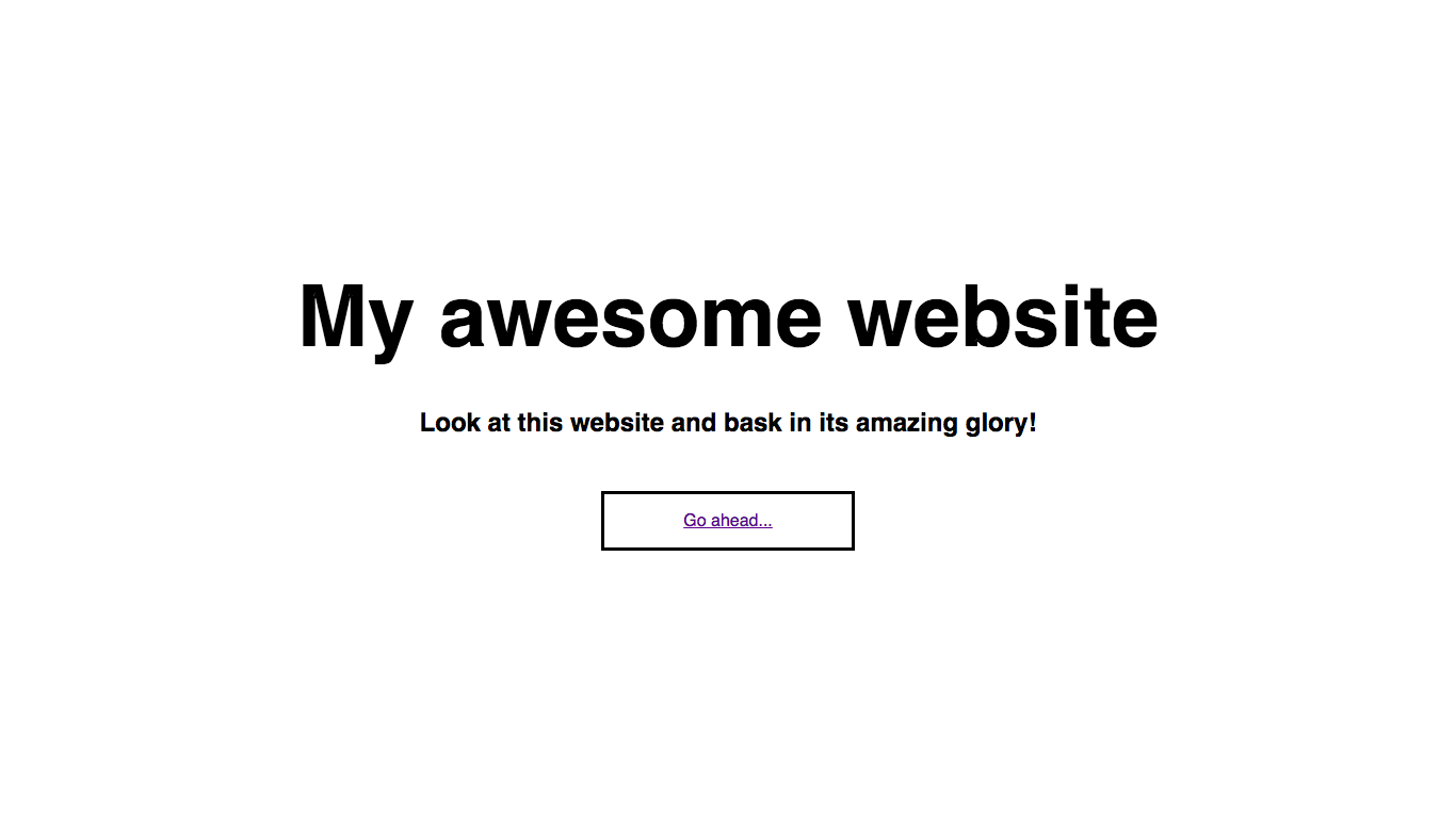 Result The Button Is Now Centered Result The Button Is Now Centered