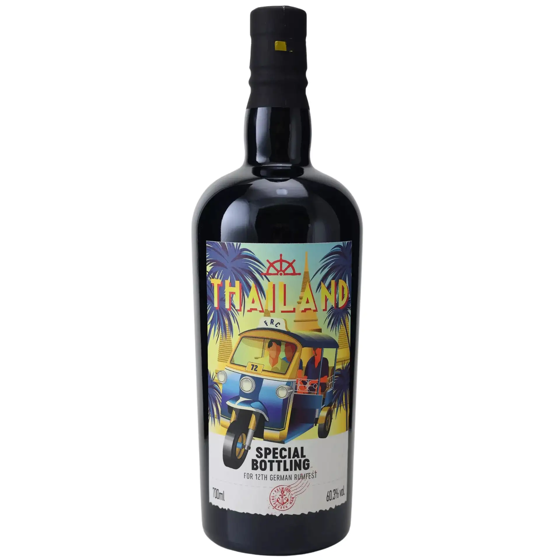Image of the front of the bottle of the rum Flensburg Rum Company Thailand (Special Bottling for 12th German Rumfest)