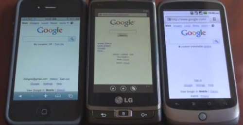 Browser auf Smartphones, 2010