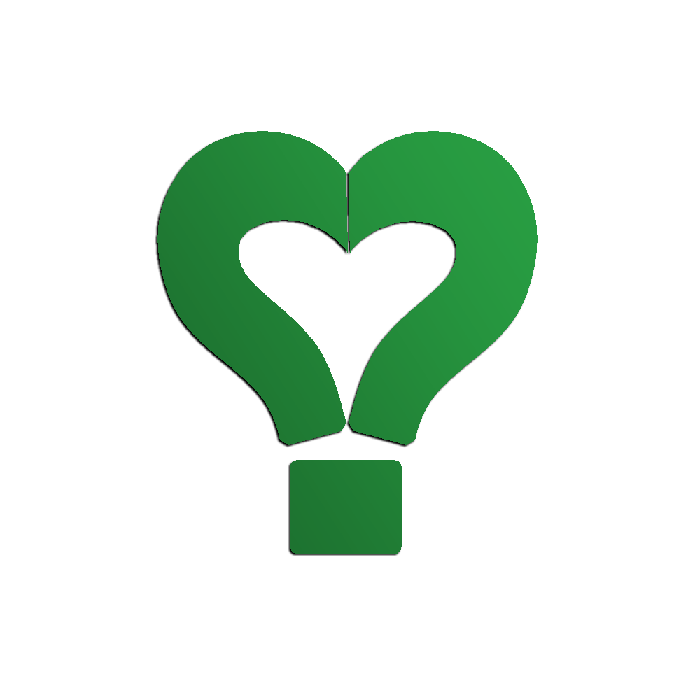 Logo with question mark balloons only, no text